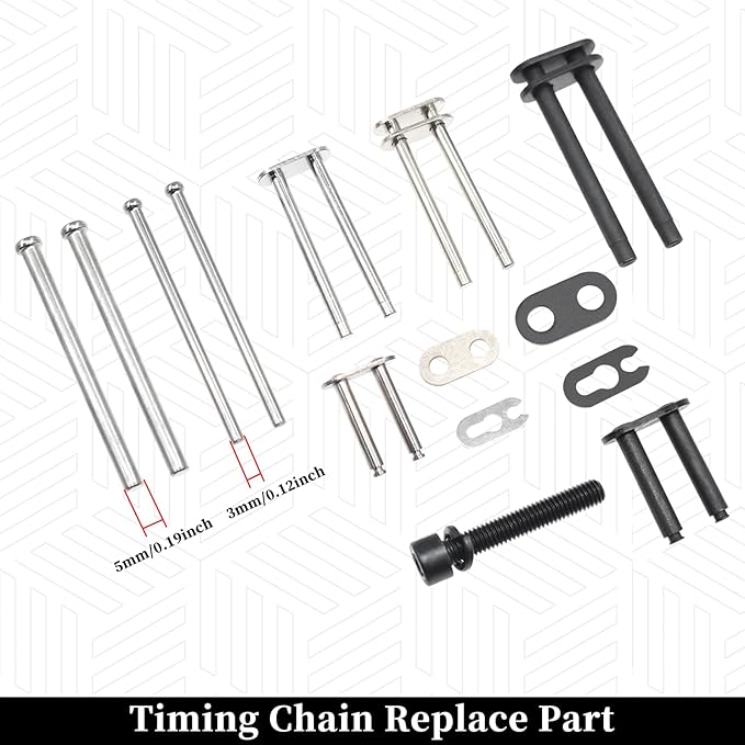 Engine Timing Chain Removal Installer Tool Kit, Camshaft Riveting Tool Kit, Compatible with Mercedes Benz M271 M272 M273 M274 M276 Chrysler Jeep, with Carrying Case & Gloves