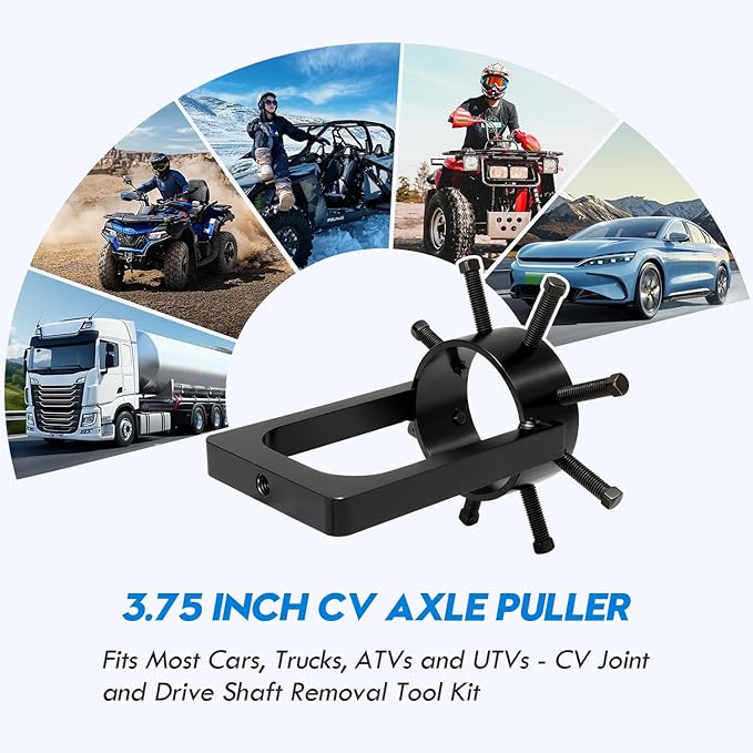3.75 inch CV Axle Shaft Puller Tool, UTV/ATV CV Axle Removal Tool, Heavy Duty Axle Puller for Cars, Trucks, ATV & UTV - CV Joint & Driveshaft Removal Tool Set