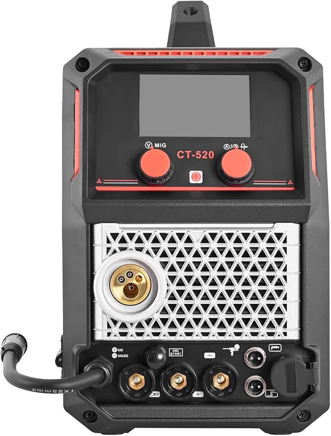 VEVOR 5-in-1 Plasma Cutter Welder Combo - CUT/TIG/Gas MIG/Flux MIG/MMA, 50A Non-Contact Plasma Cutting Machine & 200A Synergic Welder, 110V/220V Aluminum Pulse Mig Welder Compatible with Spool Gun