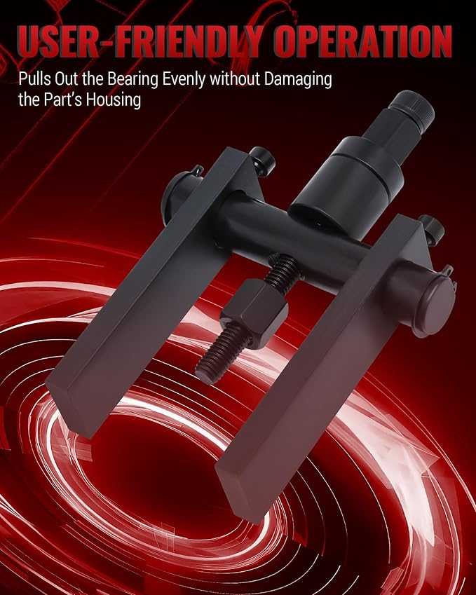 Motorcycle Wheel Bearing Puller Set, 10 Piece Blind Hole Bearing Puller Tool Kit for Removing Motorcycle Bearings, 8-25mm Motorcycle Wheel Inner Bearing Removal Tool Set