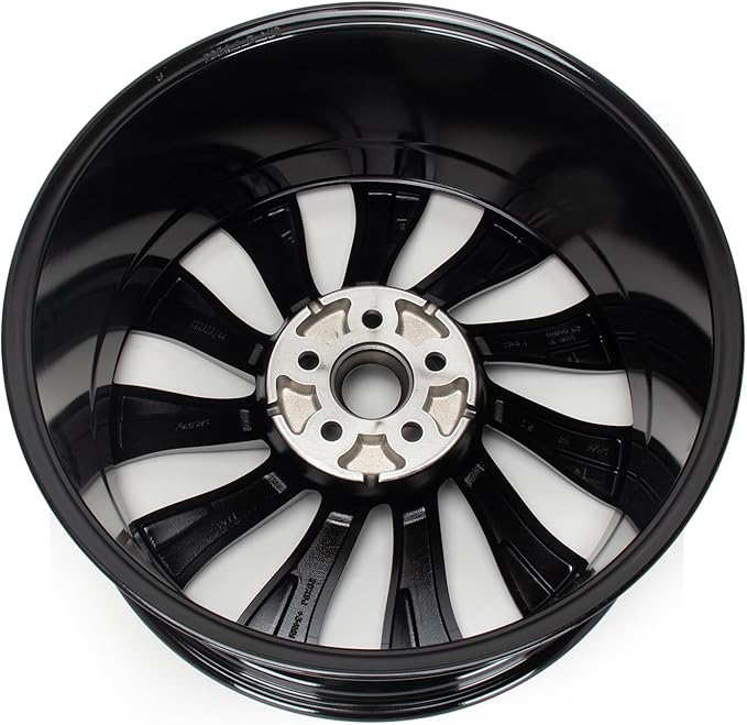 New 20'' x 9'' Aluminum Alloy Replacement for OE Wheel Rim Compatible with Model 3 2021-2022 - Direct Fit Machined Black