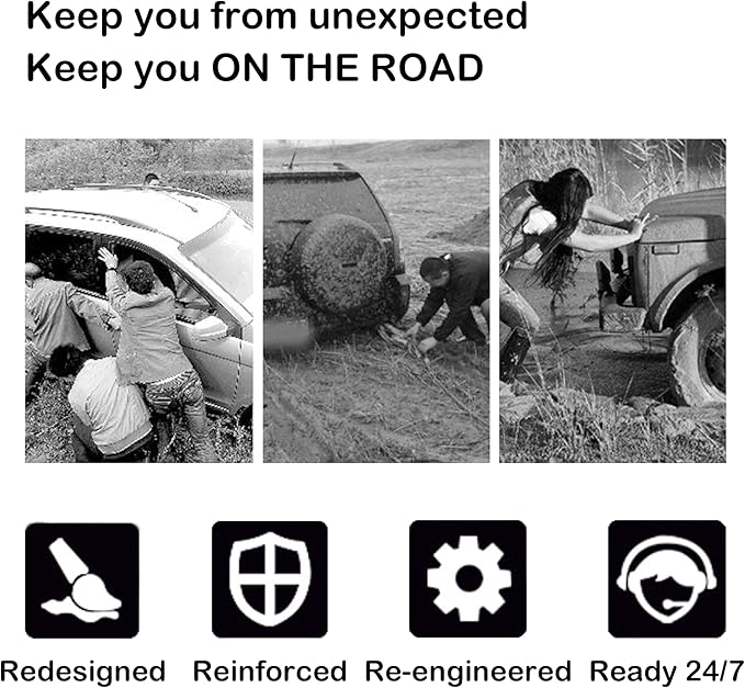 HLMOptimo 10 inch Winch Roller Fairlead 4 Way 10” Universal Mount Cable Guide Heavy Duty Nut Disassembly SUV Truck F150 8000 1000 12000lbs 14000 16000