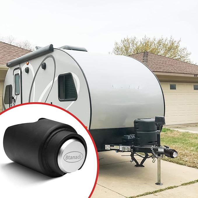 Trailer Lock Fits 2 Inch Coupler, Upgraded Heavy-Duty Steel Hitch Lock, Anti-Theft & Pry-Resistant for RV, Boat, Cargo Trailer (Silver)