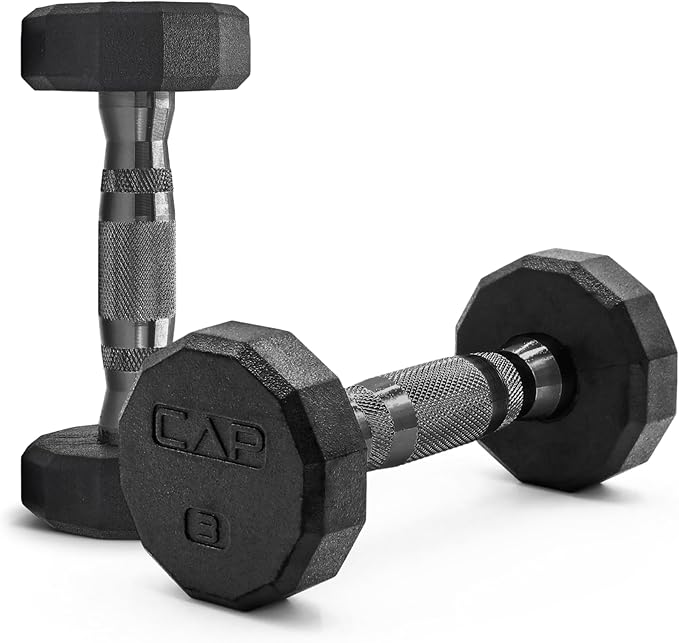 CAP Barbell Coated Dumbbell Weight | Multiple Options Pairs & Sets