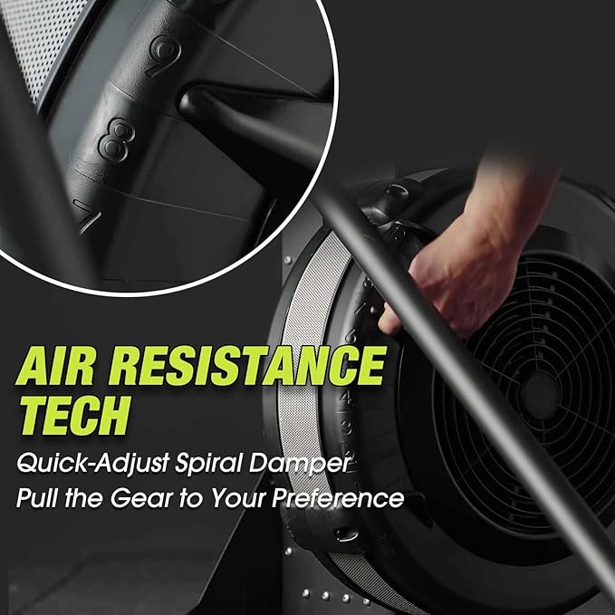 Ski Exercise Machine, GMWD Ski Equipment Indoor Aerobic Wind Resistance Machine, Indoor Strength Training Home Gym Equipment