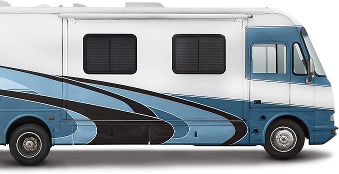 RecPro RV Patio Awning Cover Kit | 50" Segments Overlap to Protect Awning Fabric | White, Gray, or Tan | Kits Up to 24 Feet | Made in USA (4-pc - Fits Awnings up to 16ft, White)