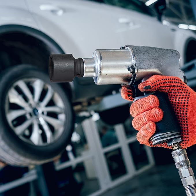 MAXPOWER 1/2 Inch Drive 23mm Standard Impact Socket, Made with Heat-Treated Chrome Molybdenum Steel, 6-Point Design, Metric