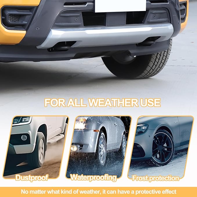 Car Tow Hook Protective Cover Compatible with Ford Ranger 2023-2025 Rubber Front Bumper Tow Ring Pull Ring Protective Case Trailer Pull Ring Trim Cover Exterior Accessories Tow Hook Covers (Black)