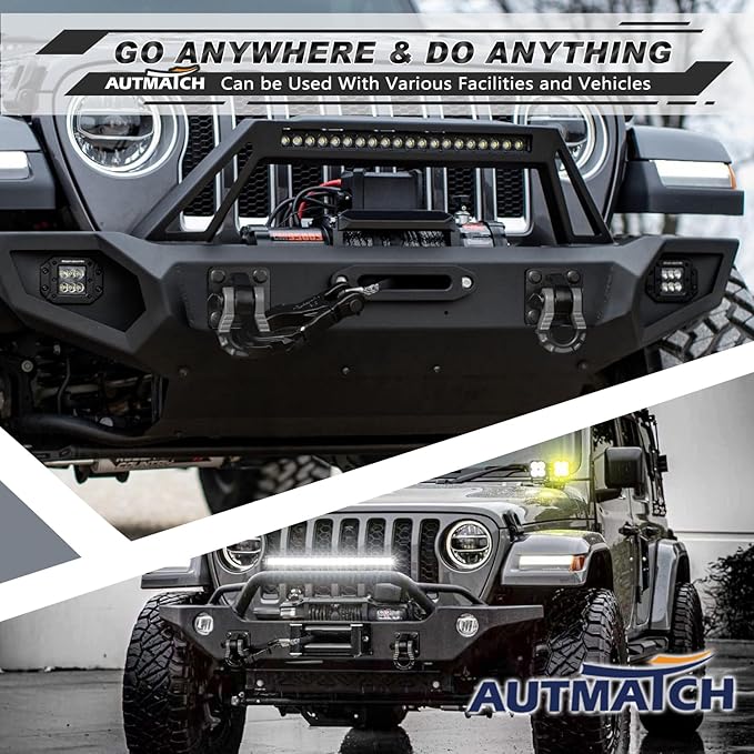 AUTMATCH D Ring Shackles 3/4" Mega Shackle (2 Pack) 68,000Ibs Break Strength - Heavy Duty Clevis Shackles with 7/8" Screw Pin and Isolator Washer for Tow Strap Winch Off Road Vehicle Recovery, Gray