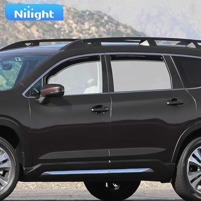 Nilight Vent Window Visors for Ascent 2019 2020 2021 2022 2023 2024, in-Channel Rain Guards, Original Window Deflectors-4PCS