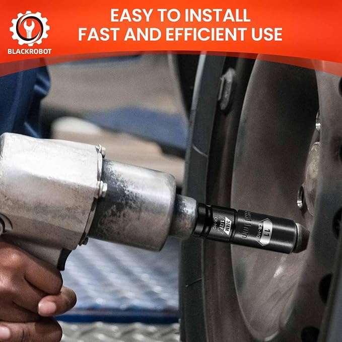 BLACKROBOT 1/2”F To 3/4”M Impact Socket Adapter, Cr-Mo Steel Exceeds ANSI Standards, Square Drive Reducer for Impact Driver Wrench