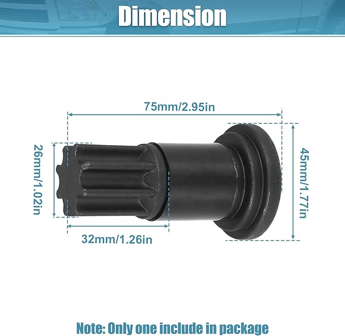 X AUTOHAUX Engine Barring Tool for B/C Series Diesel Engines for Dodge Pickups 3.9L 5.9L 6.7L 8.3L Liter Turbo Engine 3824591A 5299073 Barring Flywheel Cranking Turning Rotating Tool
