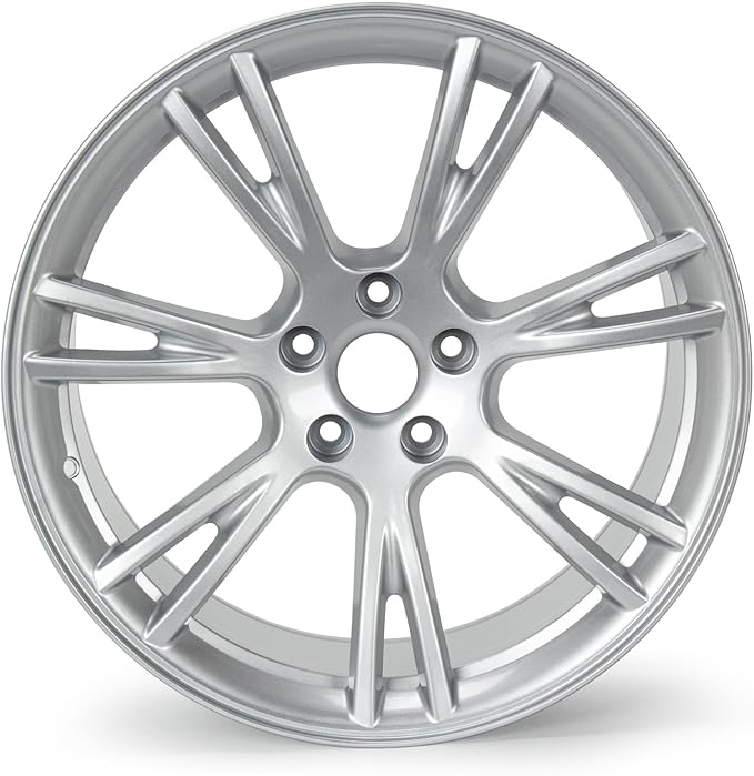 New 19" x 9.5'' Aluminum Alloy Replacement for OE Wheel Rim Compatible with Model Y 2020–2023, Fits Front or Rear Wheel– Square Setup for Long Range Models, 2 Sets