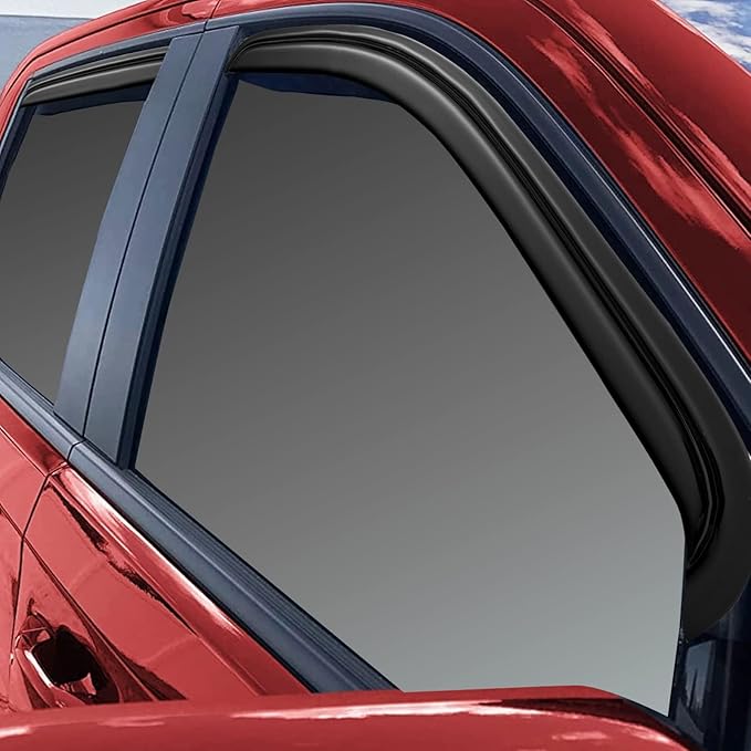 Window Rain Guards Visors for 2004-2014 Ford F150 Extended Cab, Out-Channel Window Vent Wind Shades Shield Deflectors for 04-14 F-150 SuperCab