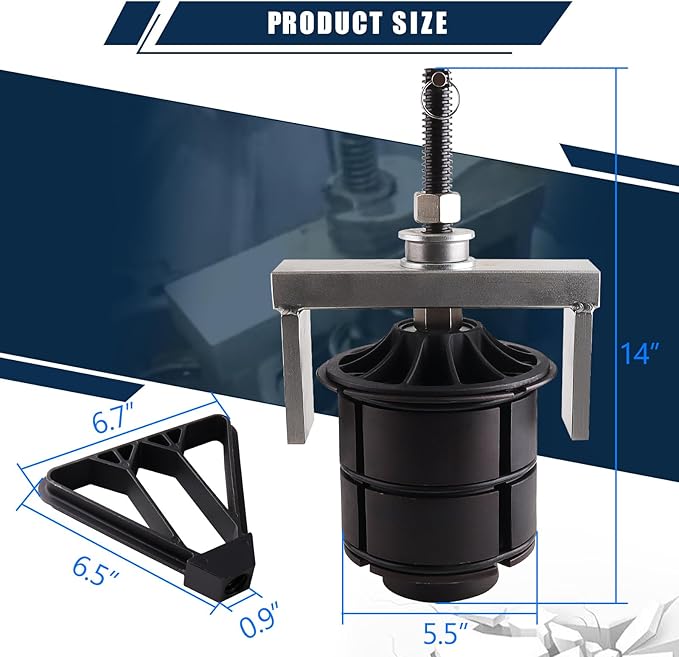 J-45876 Cylinder Pack Liner Puller Remover Tool for Detroit Diesel 60 Series 12.7L 14L EGR MTU S2000 DD13 DD15 DD16 Heavy Duty Truck Engines Replaces for OTC 5875