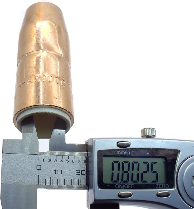 5PK N-A5800C AccuLock S Nozzle, Large, 5/8" Bore, Flush, For Miller MDX-250 MIG GUN Fit D-MA250 Diffuser and Bernard AccuLock S sconsumables
