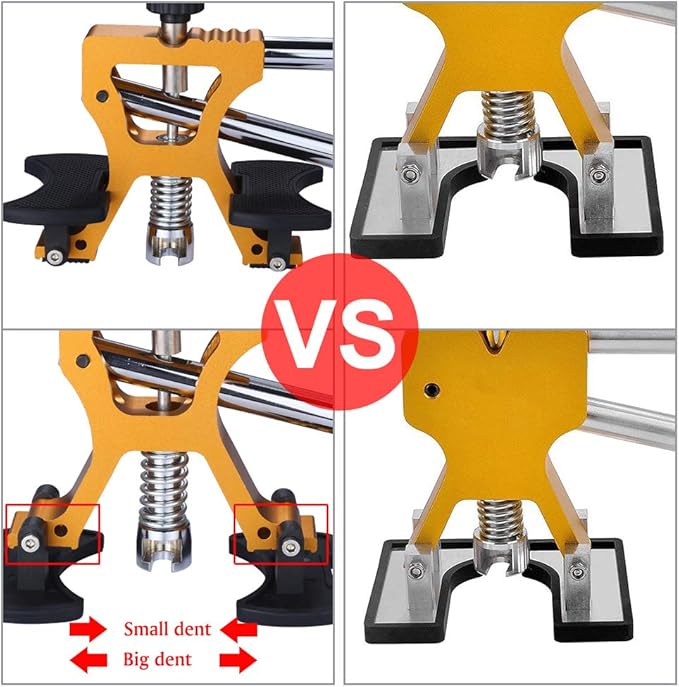 Auto Body Dent Repair Kit, Car Dent Puller with Golden Dent Puller for Auto Body Dent Removal, Minor Dent and Deep Dent Removal