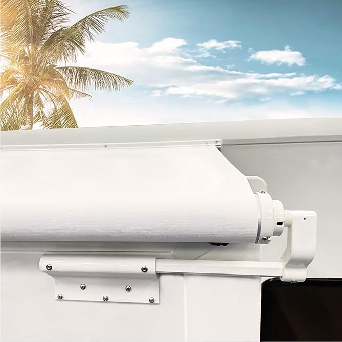 Awnlux White Modular Slide Topper Awning Slide Out Protection for RVs, Travel Trailers, 5th Wheels, and Motorhomes -6' (5'7" Fabric)