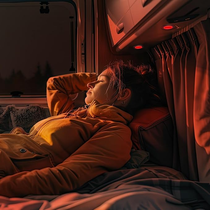 3" LED 12V Push Lights w/Built-in Switch Interior Bi-Color 12 Volt Red LED Puck Light Full Aluminum RV Dimmable Flush Mount Light for Camper, Boat, Trailer 4Pcs (Black, Cool White)