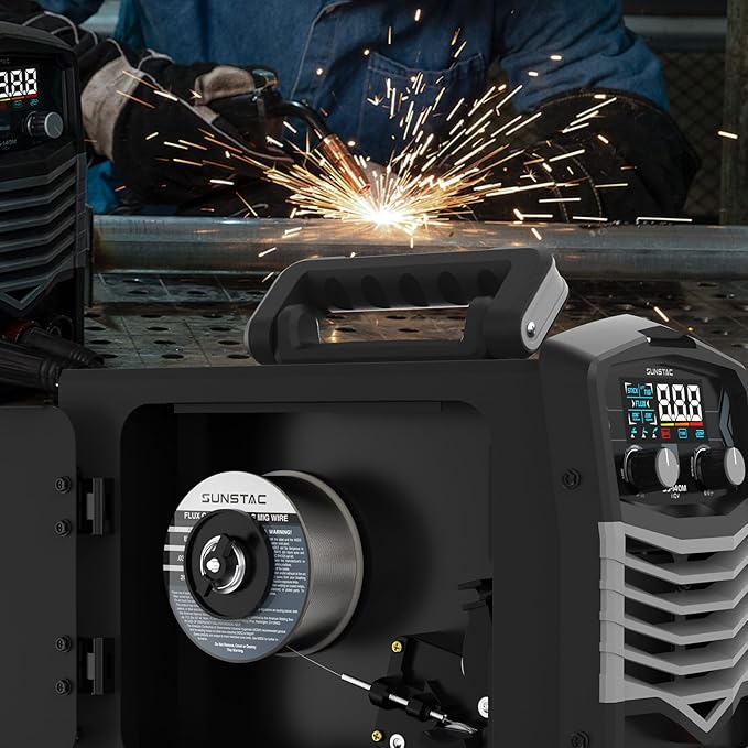 Flux Core Welding Wire E71T-GS 0.035" Gasless MIG Wire - 2LB ABS Spool for Mild/Carbon/Galvanized Steel (Indoor & Outdoor Use)