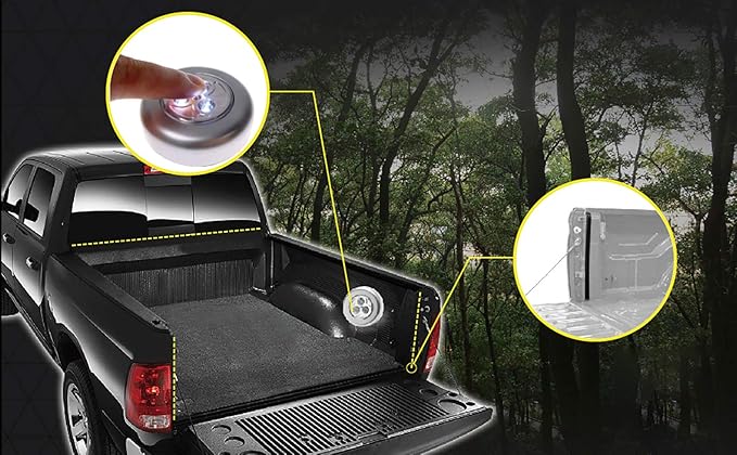 5'6" Hard Fiberglass Tri-Fold Truck Bed Tonneau Cover | 6899012 | Fits for 2015-2025 F150