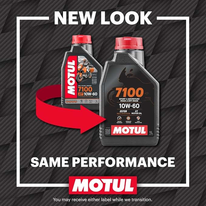 Motul 4 Cycle 7100 4T 10W60 1 LITER Bottle