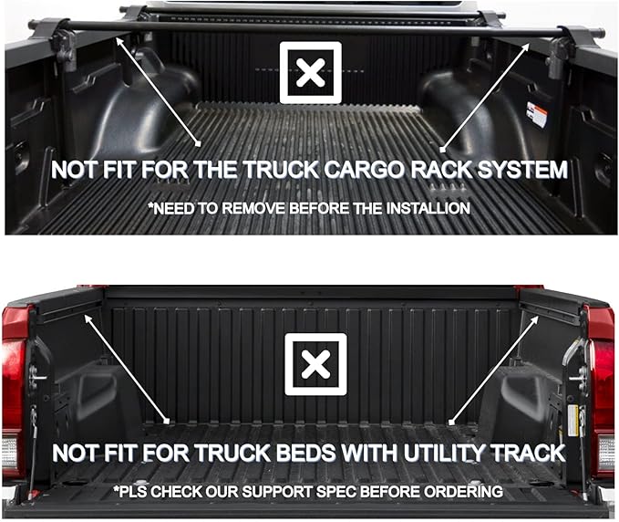 Hard Tri-Fold 5'3" Truck Bed Cover Compatible for 2000 2001 2002 2003 2004 Dodge Dakota Short Bed FRP Tonneau Cover