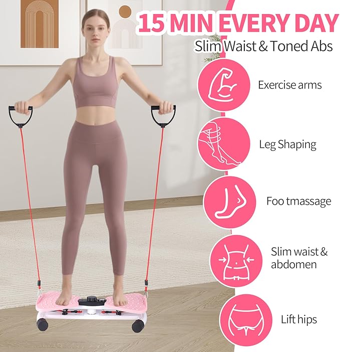 Pakalife Waist Twisting Machine,Pilates,Exercise Equipment for Fitness,Noiseless Ab Roller for Home Gym Equipment,Noiseless Ab Workout Equipment,Track Time, Reps, Calories with Digital Display