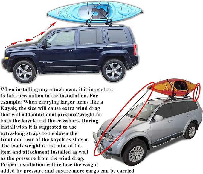 BrightLines 53" All Black Universal Crossbars Roof Racks Compatible with Raised Roof Side Rails for Kayak Luggage ski Bike Carrier, a Set of 2 (Black)