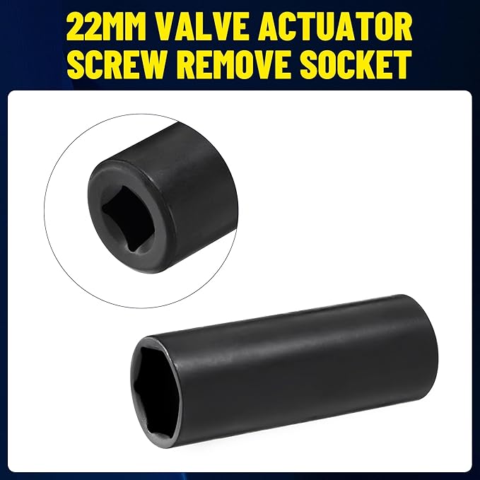 Timing Tool Kit Camshaft Aligning Flywheel Locking Crankshaft Pulley Tool with 22mm Socket for GM Chevrolet Onix /Tracker 1.0 12V 3 Cylinder 1.2 12V Ecotec Engine replace CR490, CR490-A,B,C