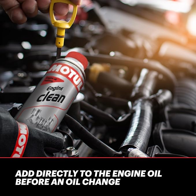 Motul Engine Clean | Oil Additive & Flush for Gasoline & Diesel Engines | Helps Remove Sludge & Improve Oil Flow | Supports Emission System Care & Engine Protection | 300ml