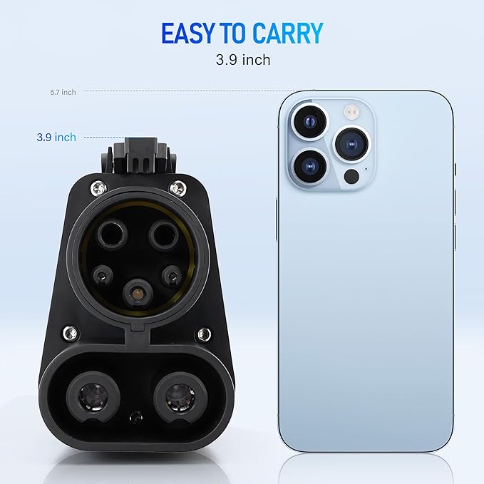 NACS to CCS1 Charging Adapter for Tesla Supercharger, Fast Charging Adapter, MAX 500A,1000V,Compatible with Ford, Rivian, GM, Volvo,Polestar EVs (NACS to CCS1(Tesla to CCS1))