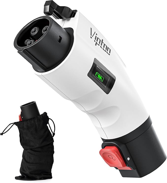 Adapter for Tesla to J1772 Adapter, Compact with Light Indicator, Compatible with Tesla Wall/Mobile/Destination Chargers, Converts Tesla to J1772 for Non-Tesla EVs (for J1772 EVs Only)