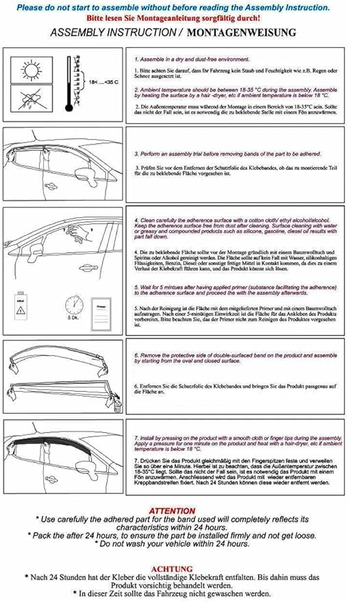 for Ford Transit 2014 2015 2016 2017 Wind Deflector Car Side Window Visor Vent Shade Rain Guard Bright Black 4pcs