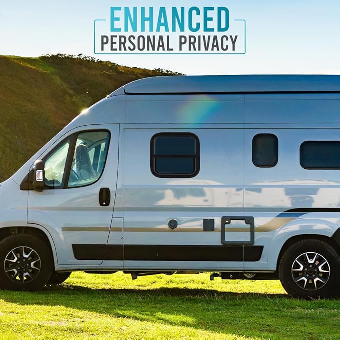 ProFlex RV Vertical Sliding Window 12" W x 22" H – Heavy Duty Ultra Thick Tempered Glass, RV Camper Windows Replacement with Trim for 1-1/2’’ Wall Thickness – Easy Installation, DOT Certified