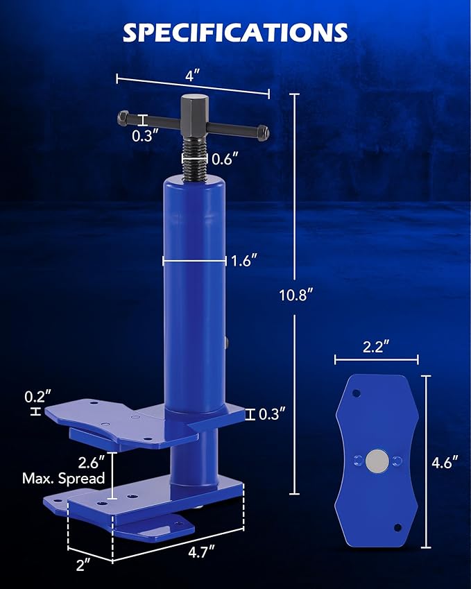 Orion Motor Tech Caliper Piston Compressor Tool, Universal Brake Caliper Tool for Multi Piston Brake Pad Spreader, Heavy Duty Brake Caliper Spreader Tool with Magnetic Expansion Plates & Hanger Hooks