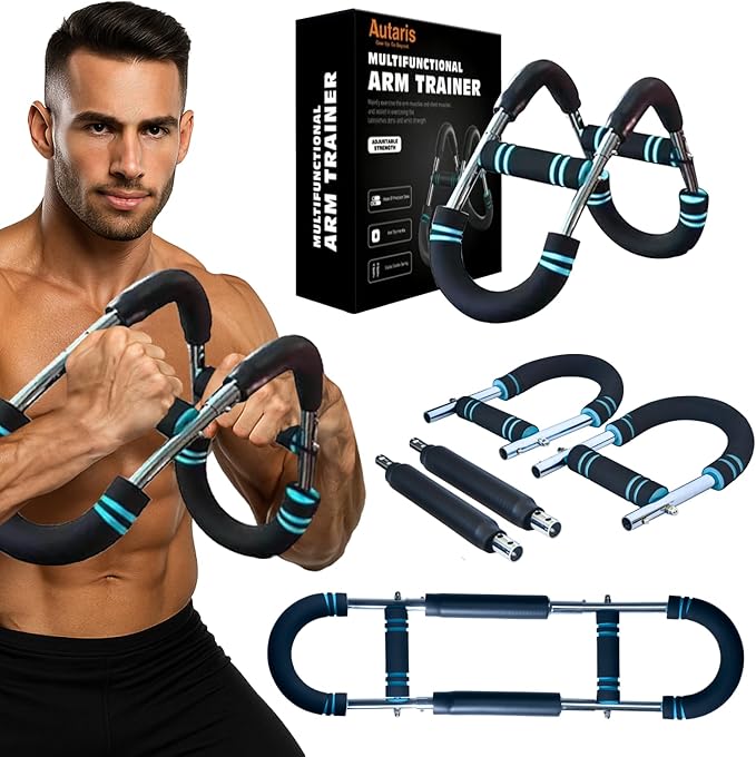Advanced Twister Arm Trainer β Heavy 65β110 lbs Resistance Bar for Upper Body Strength β Chest, Arms, Shoulders & Back β High Intensity Home Gym Equipment with Non-Slip Foam Handles