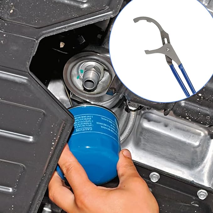 Oil Filter Wrenches, 12 Inch Adjustable Oil Filter Pliers, Automotive Oil Filter Removal Tools for Engine Filters, Cars, and Trucks