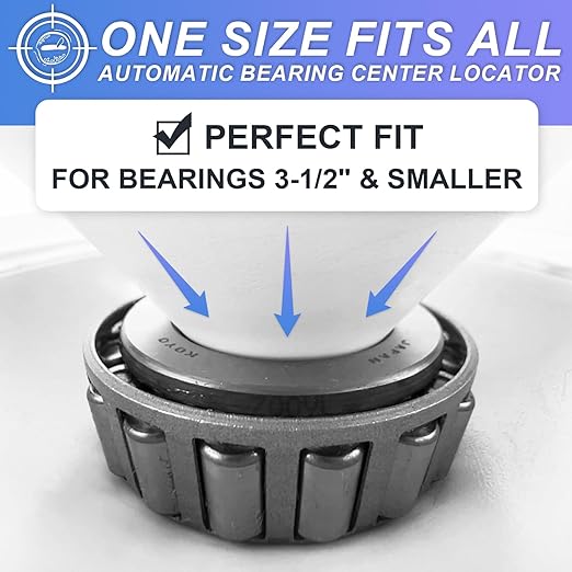 Rotation Handle Bearing Packer Tool - Inject Grease Safely, Easily, Effortlessly - Wheel Grease Packer with 50-Inch Drop Protection and Automatic Center Locator