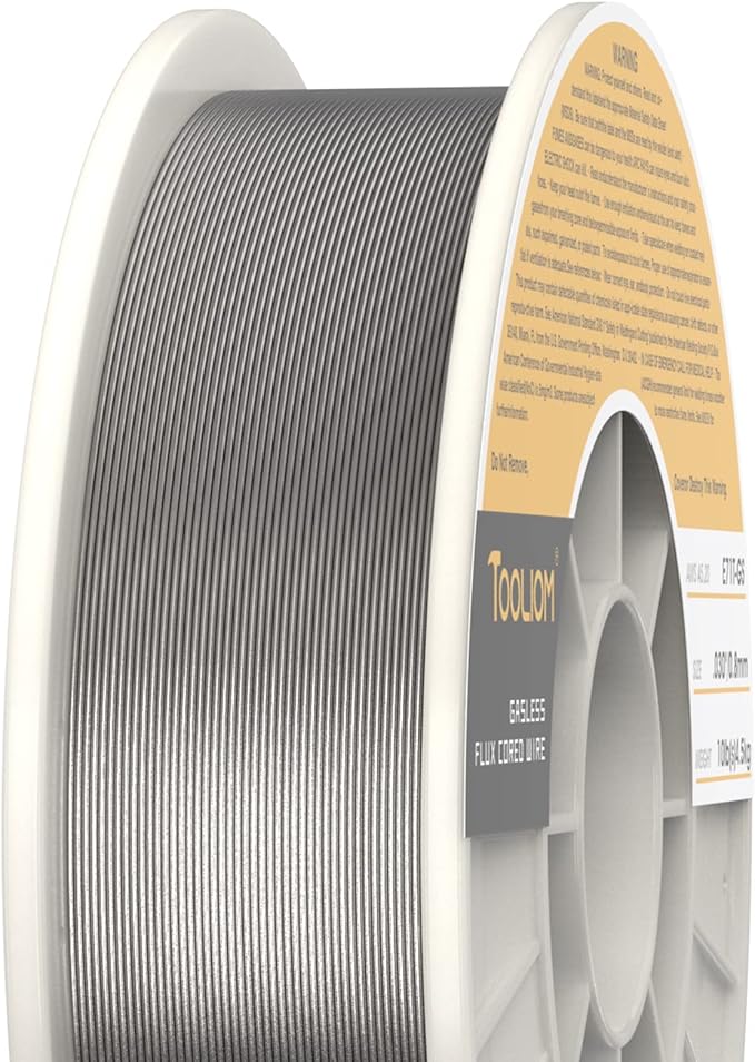 TOOLIOM E71T-GS .030" Diameter 10-Pound Spool Flux Core Self-shielded MIG Welding Wire for Carbon Steel 2 PCS