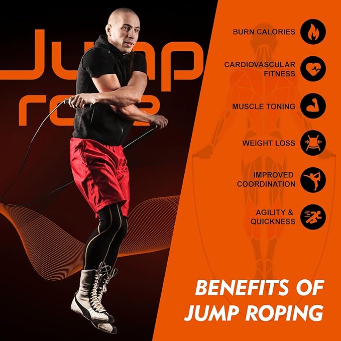 14 Pack Adjustable PVC Jump Rope for Cardio Fitness - Versatile Jump Rope for Women Men Kids Christmas Gift -Tangle-Free for Keeping Fit, Training, Workout