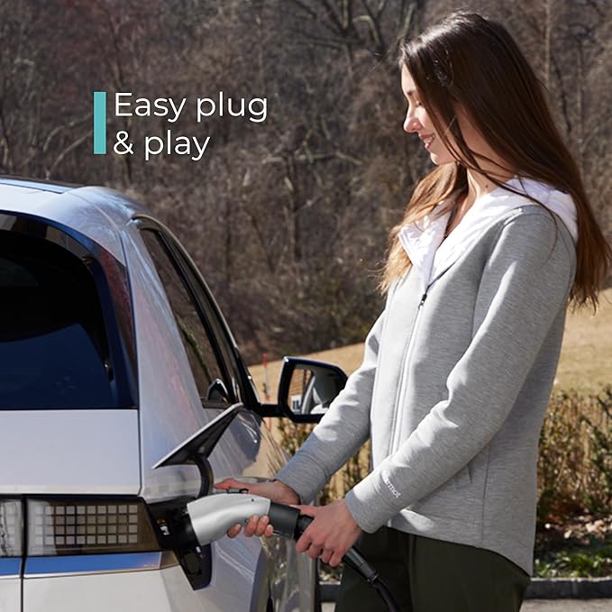 Lectron Tesla to J1772 EV Charging Adapter – NACS Converter, 48 Amp & 250V, Compatible with Tesla High Powered Connectors, Destination Chargers & Mobile Connectors for J1772 Electric Vehicles