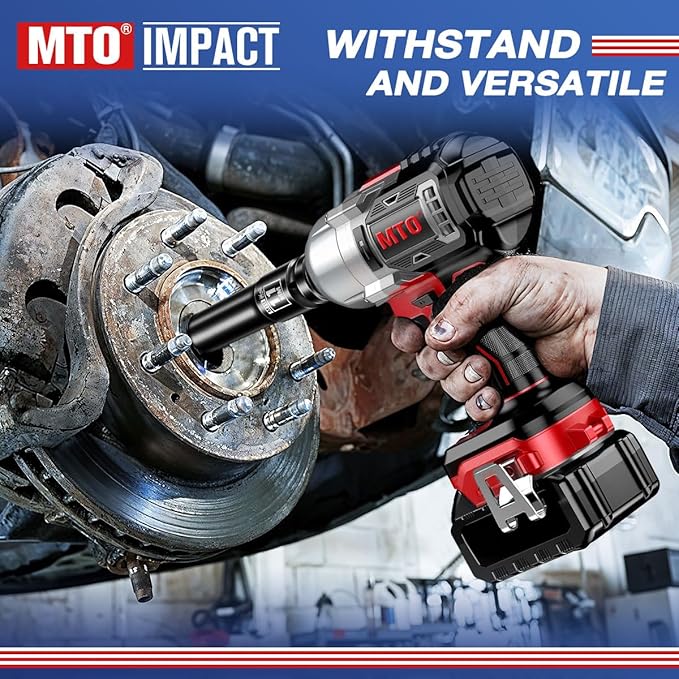 MTO 1/2" Drive 11mm Deep Impact Socket, 6 Pt. Metric Socket, CR-MO Steel & Anti-Corrosion Coating for Heavy-Duty Use