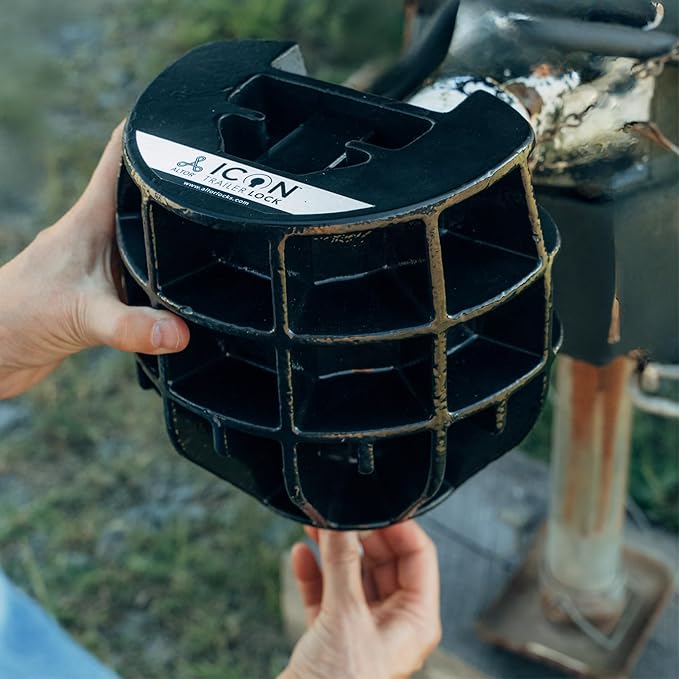 Altor ICON Trailer Lock for 2 inch couplers | Secures high Value Utility Trailers/Travel Trailers/RV/Boat/Toy Haulers