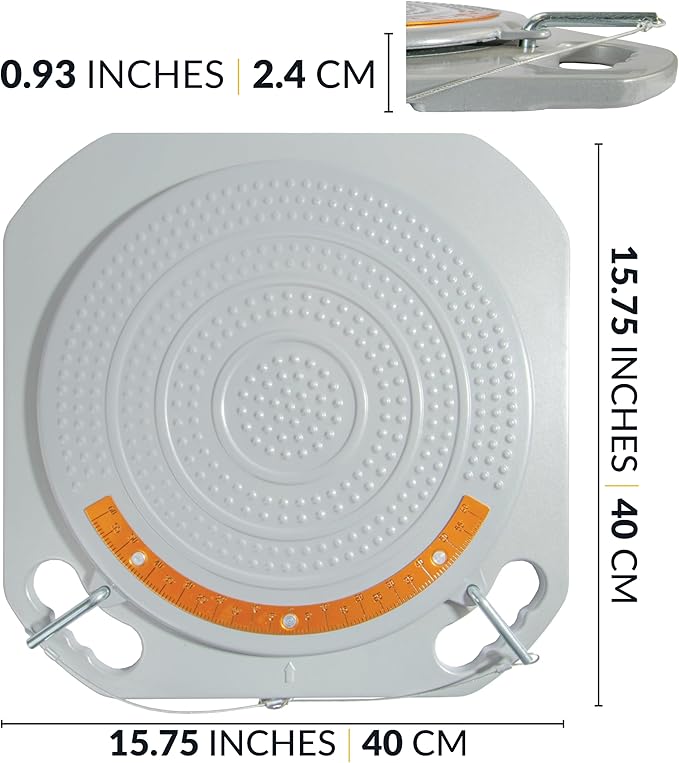 AutoSolo Low Profile Wheel Alignment Turn Plates - 4-Ton Capacity, Brass Dial Measurements, with Bonus Accessories for Complete Wheel Alignment & Balancing Tools (One Pair)