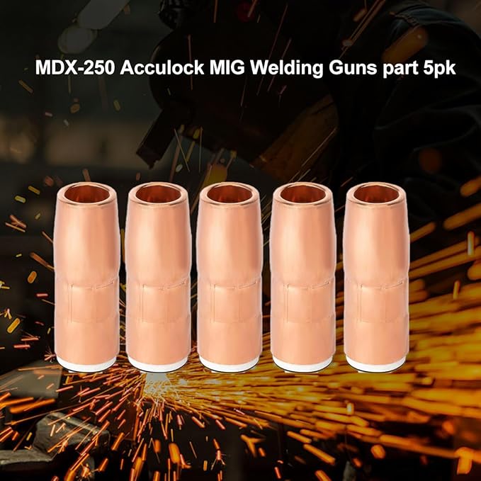 5-PK Nozzle N-M5800C 5/8" ID Flush AccuLock MDX fits Mliier MDX-250 EZ-Select Acculock MIG Welding Guns part
