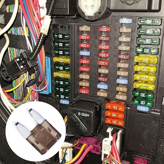 100 Pack Auto Fuses 7.5 AMP APM/ATM 32V Mini Blade Style Fuses 7.5A Short Circuit Protection Car Fuse (7.5AMP)