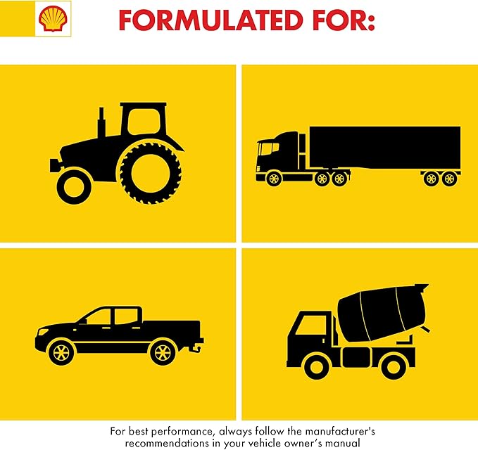 Shell Rotella 550046213-2PK T5 Synthetic Blend 15W-40 Diesel Engine Oil (2.5 Gallon, Case of 2)