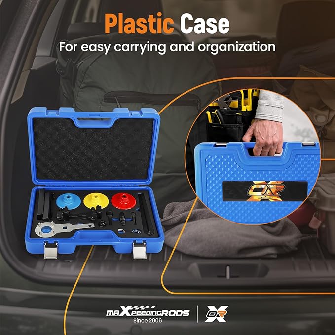 maXpeedingrods Engine Camshaft Timing Tool Kit for VW for Audi 2.0T, 2.4, 2.8, 3.0T, 3.2T, 4.2, 5.2 Engine A4 A6 A6L A8 Q5 Q7 R8, T40133 T40070 T40026 T40071 T40058 T10172 T40069 T10035, 15 PCS