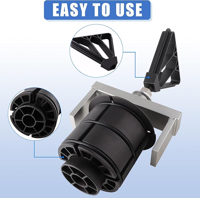 Cylinder Liner Puller & Remover Tool - Replaces OTC 5875 & Kent-Moore J-45876 - with Thrust Bearing for Detroit Diesel 60 Series, DD13, DD15, DD16, MTU S2000 (5.0" to 5.75" Bores)